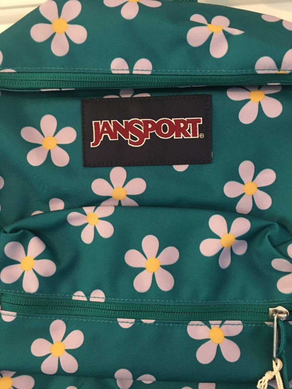 New Jansport Teal and Floral Backpack